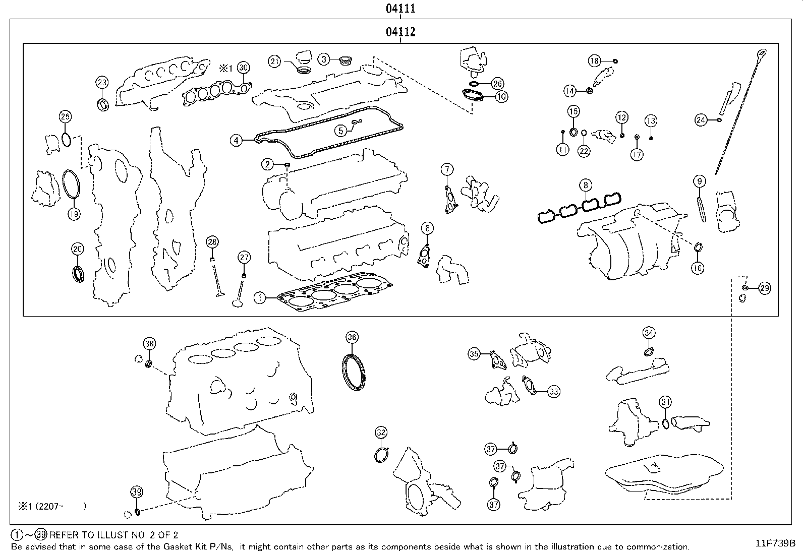 Engine Overhaul Gasket Kit