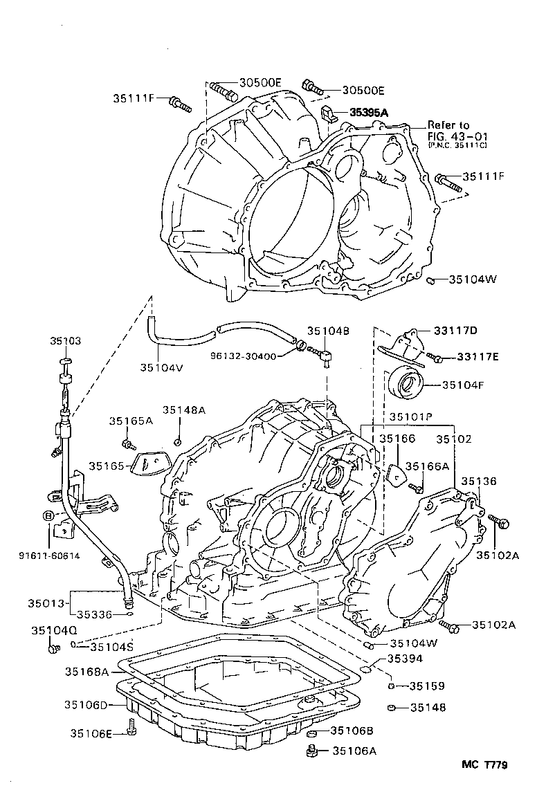 Transmission Case & Oil Pan
