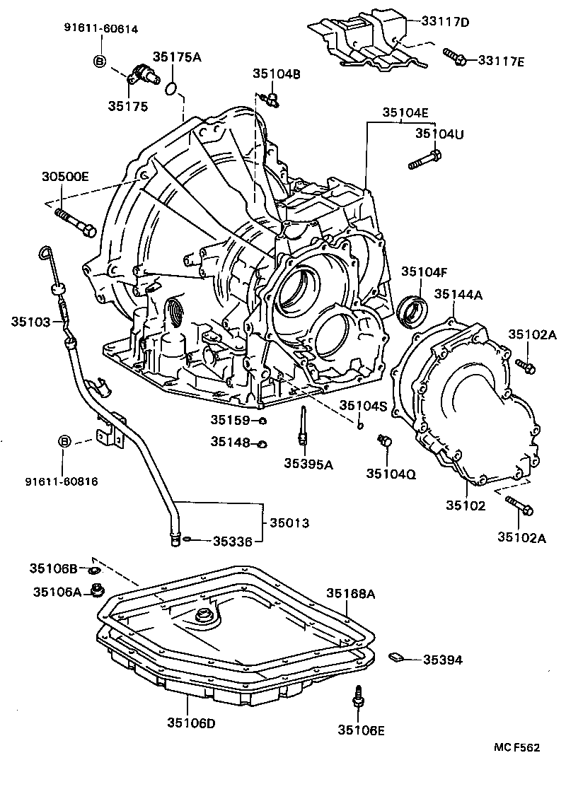 Transmission Case & Oil Pan