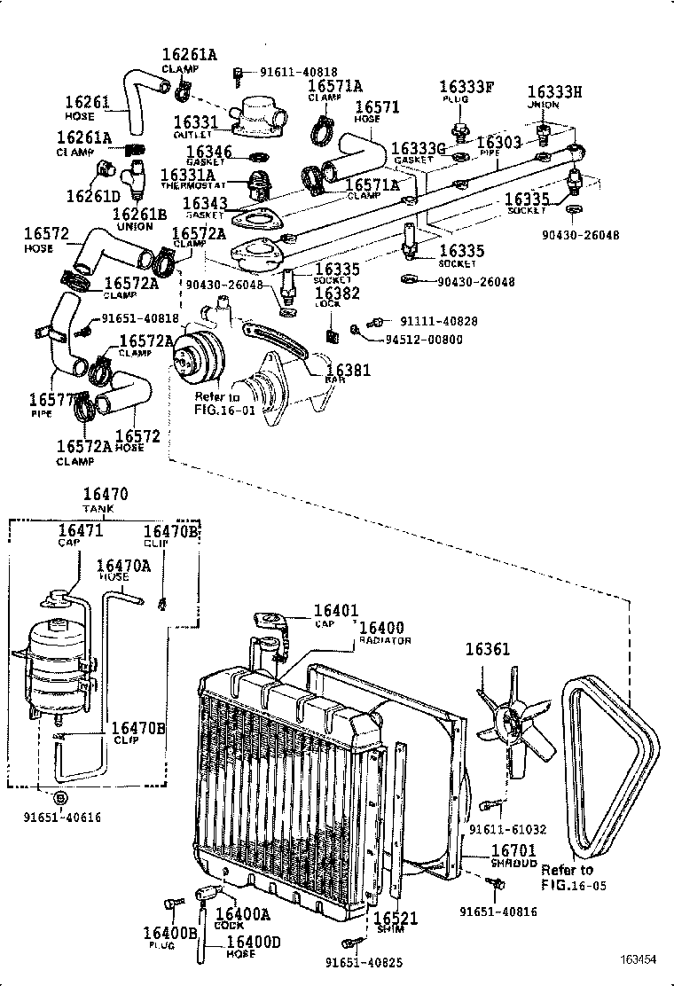 Radiator Water Outlet