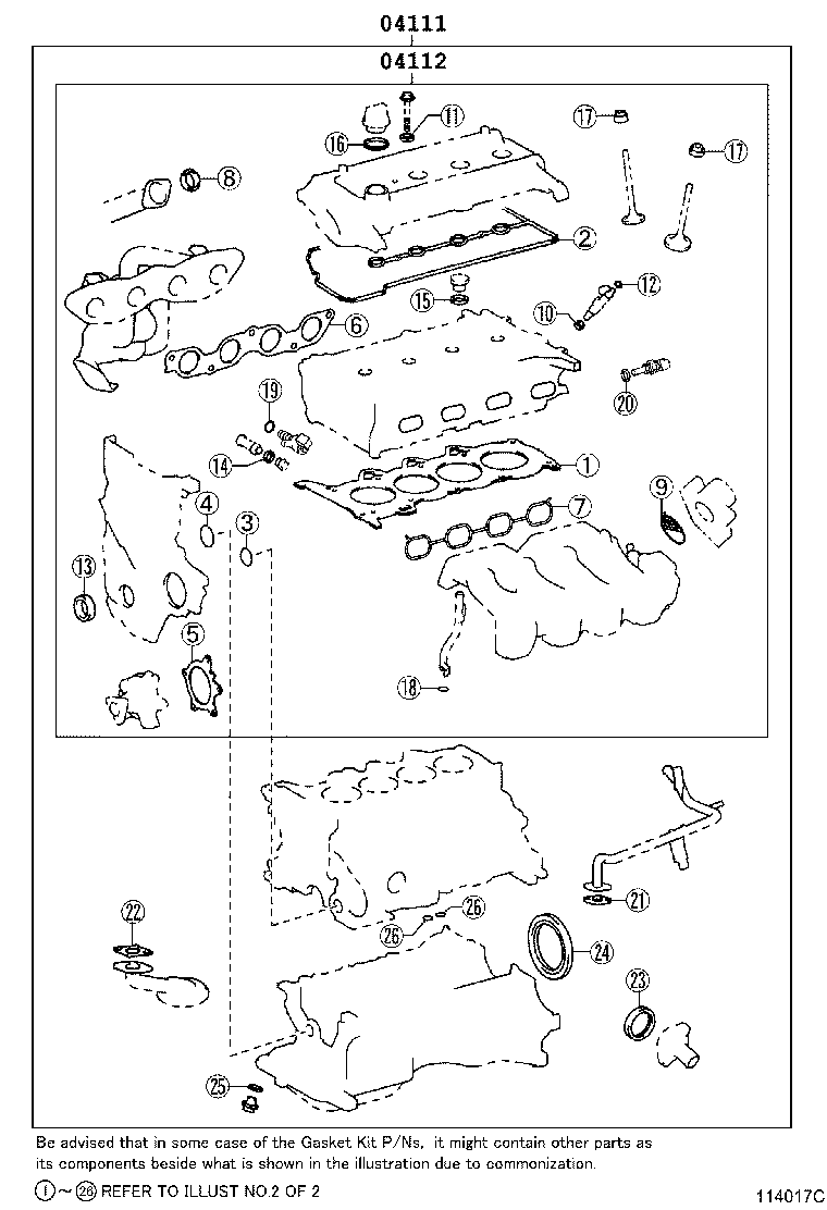 Engine Overhaul Gasket Kit