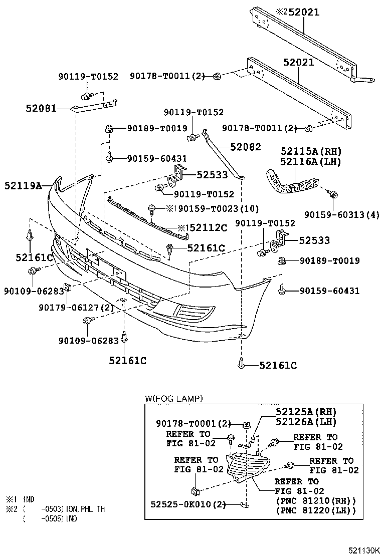 Front Bumper Bumper Stay