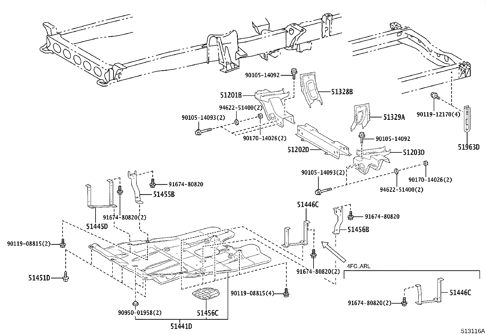Suspension Crossmember & Under Cover