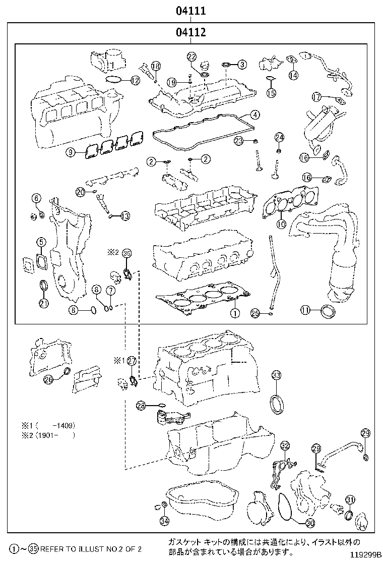 Engine Overhaul Gasket Kit