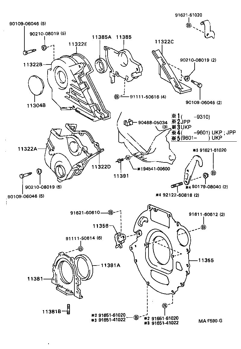 Timing Gear Cover & Rear End Plate