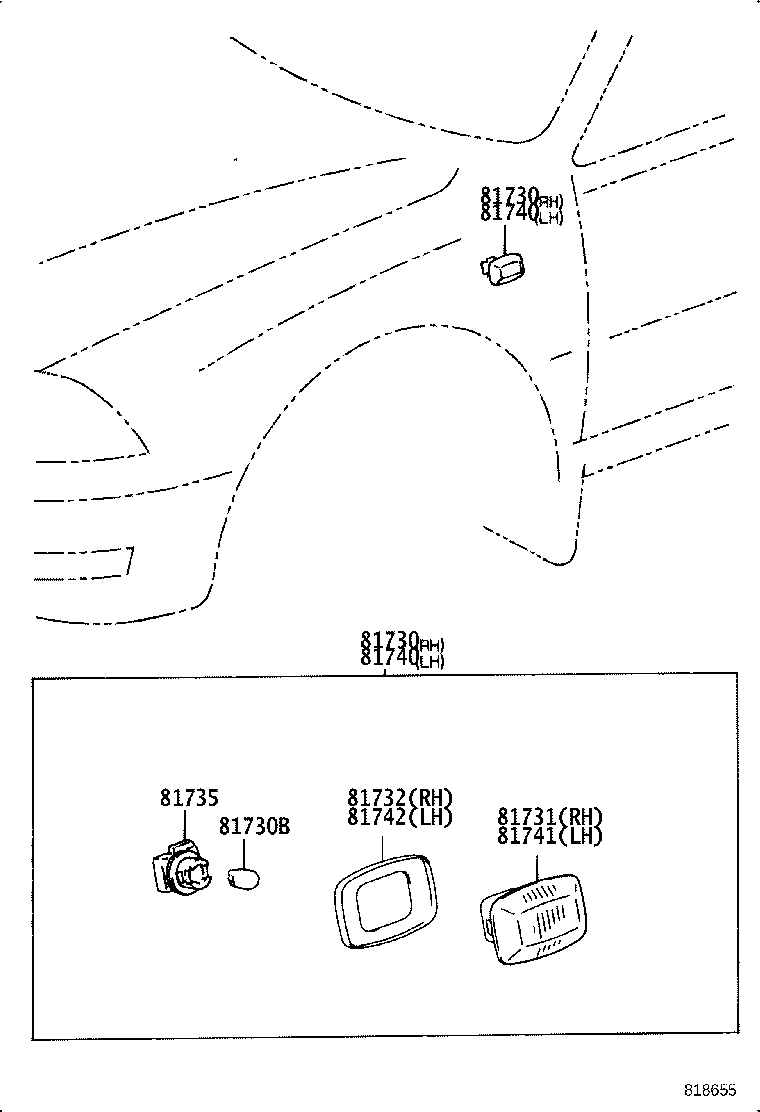 Turn Signal Lamp & Outer Mirror Lamp