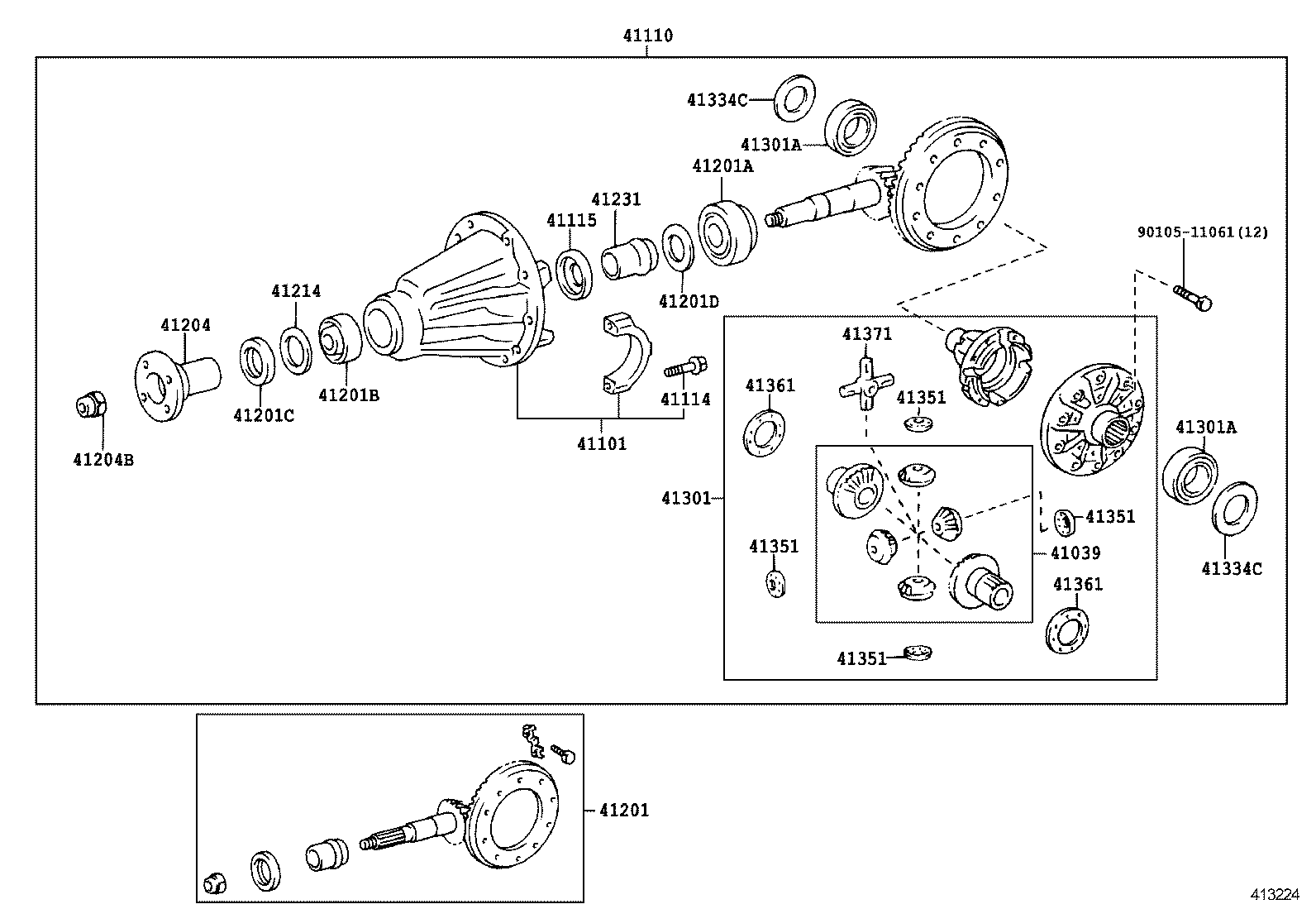 Rear Axle Housing Differential