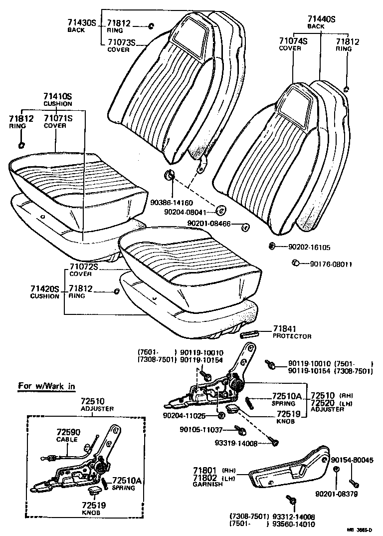 Front Seat & Seat Track