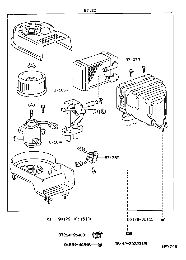 Heating Air Conditioning Heater Unit Blower