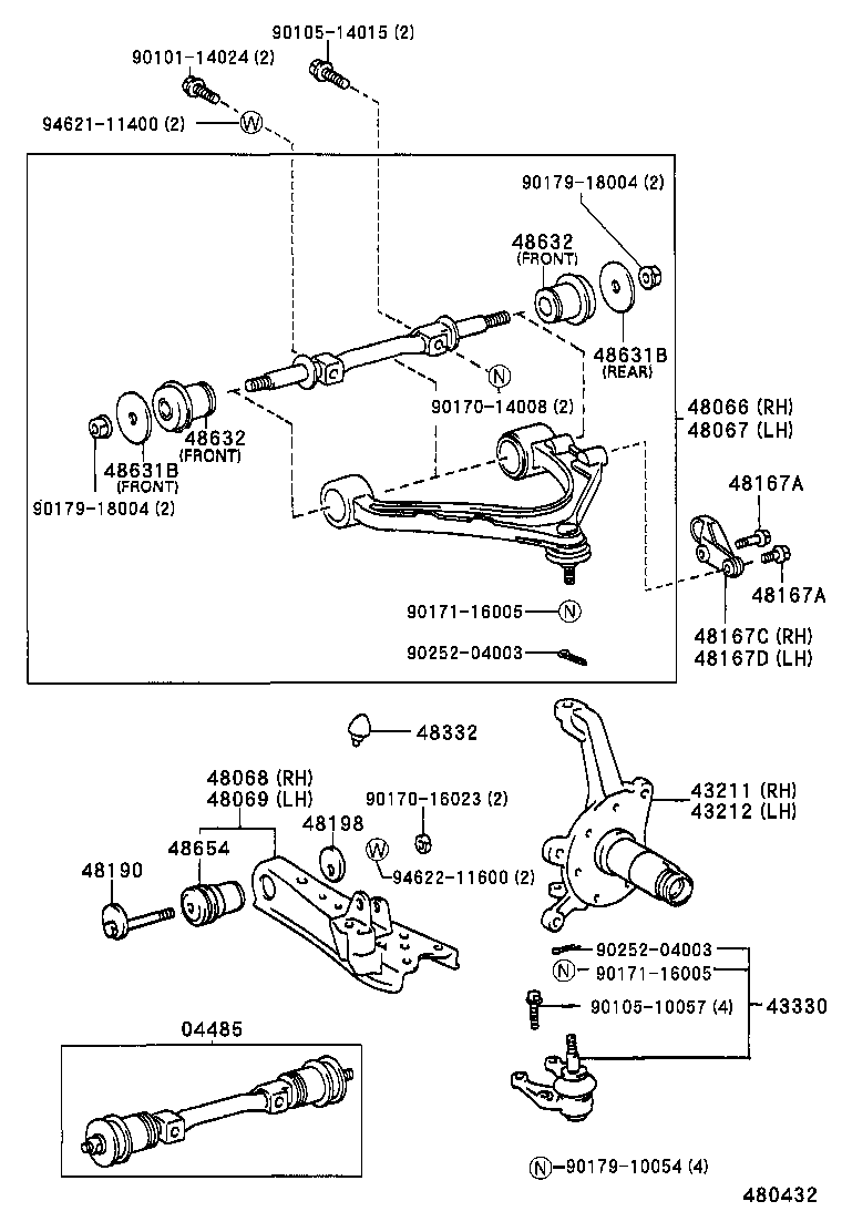 Front Axle Arm Steering Knuckle