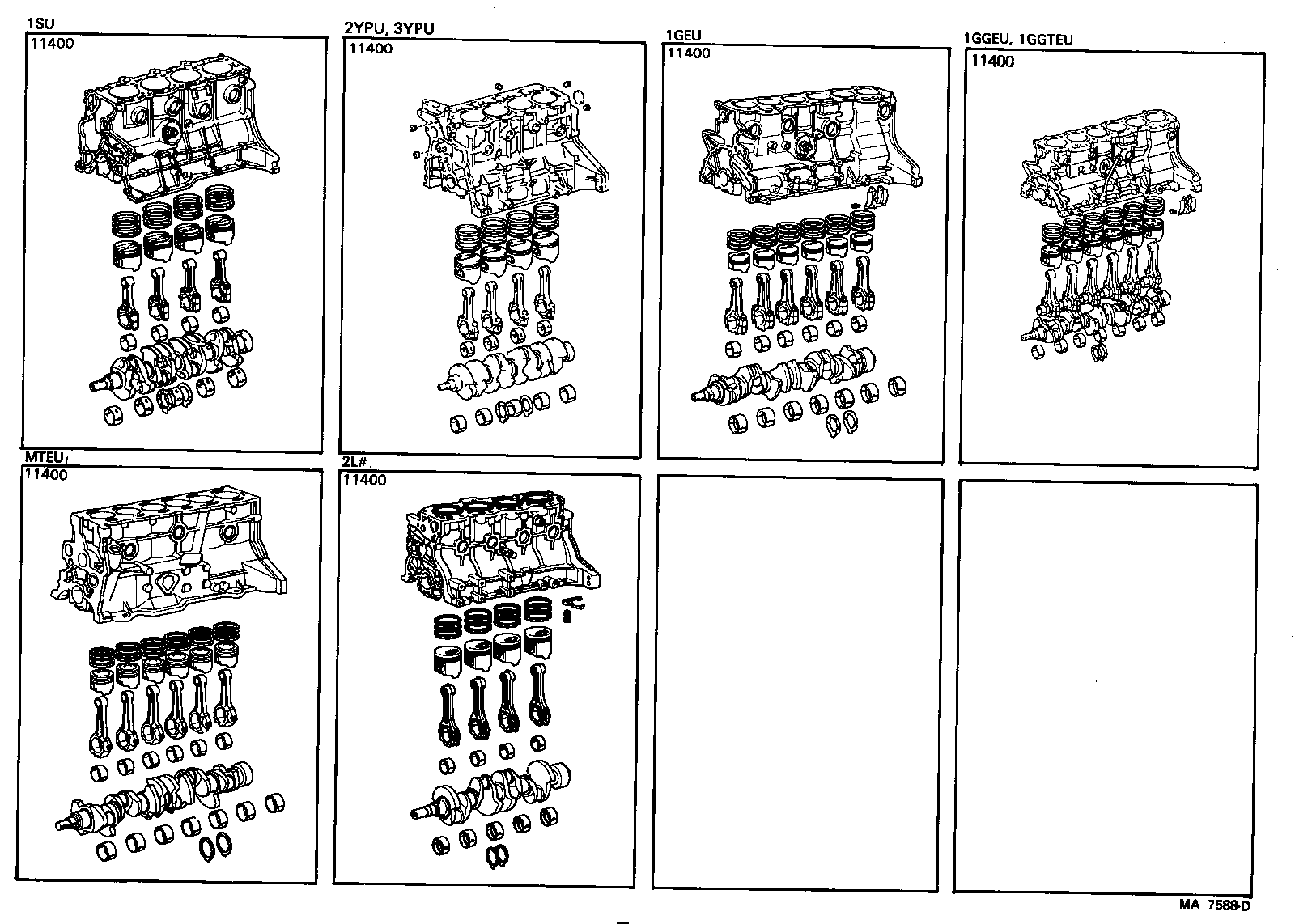 Conjunto de bloque corto