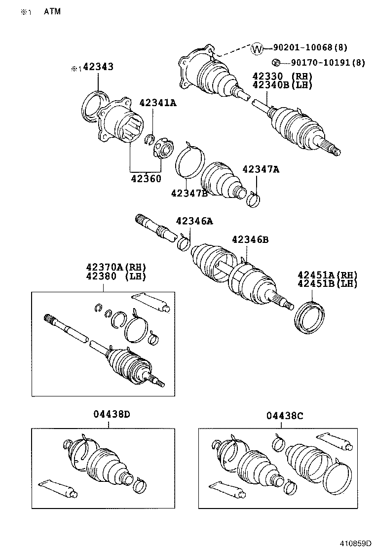 Rear Axle Shaft Hub
