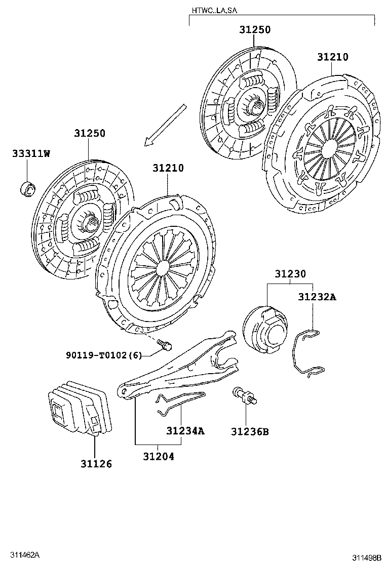 Clutch & Release Fork