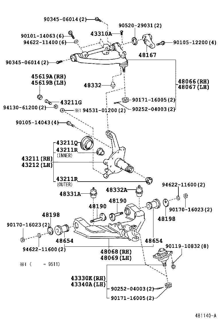 Front Axle Arm Steering Knuckle