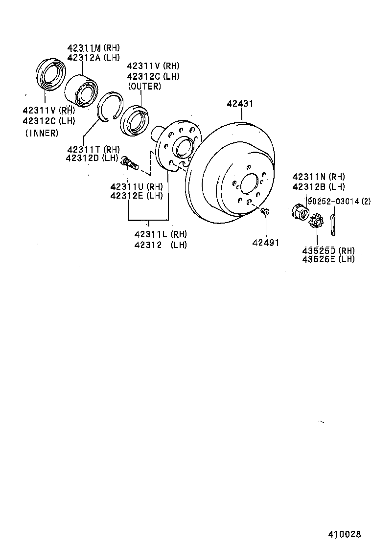 Rear Axle Shaft Hub