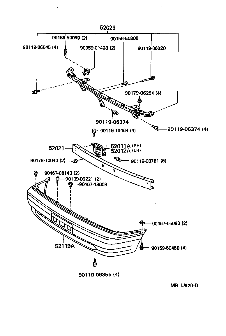 Front Bumper Bumper Stay