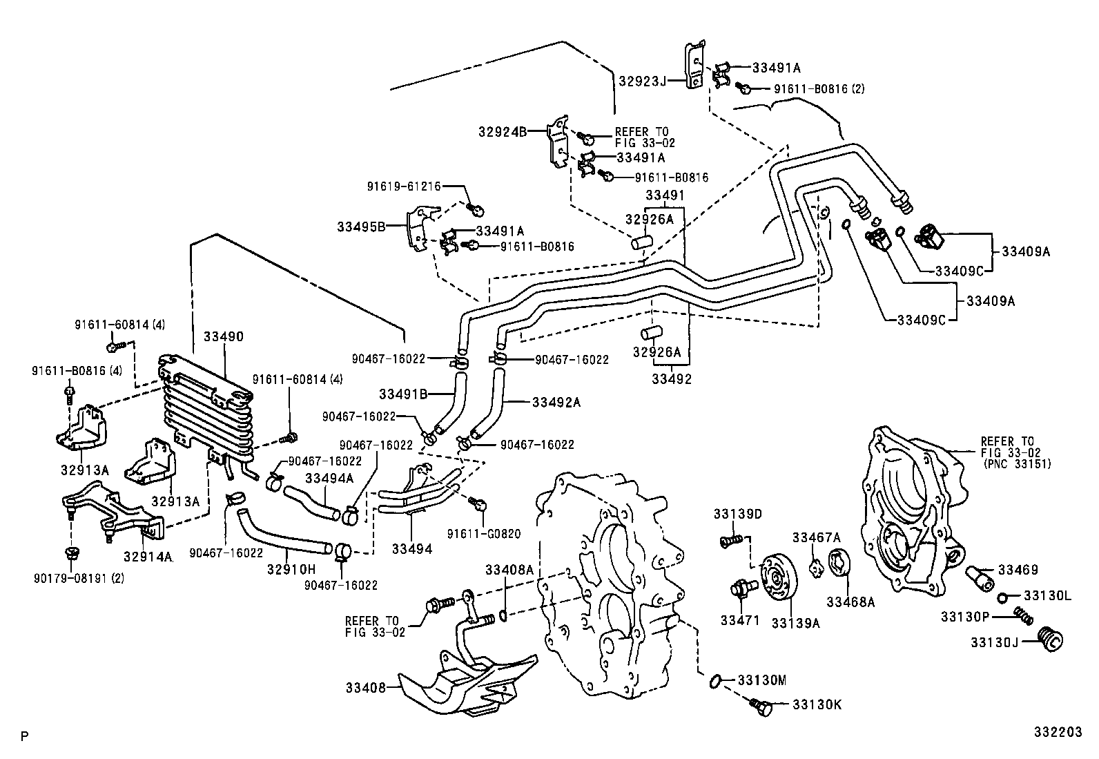 Oil Pump Oil Cooler Pipe