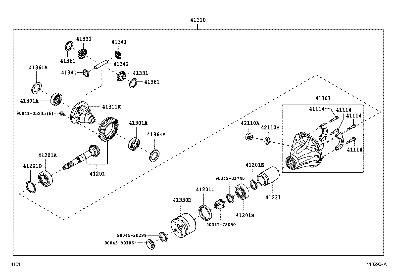 Rear Axle Housing Differential