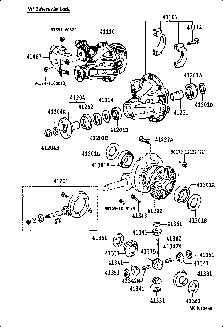 Rear Axle Housing Differential