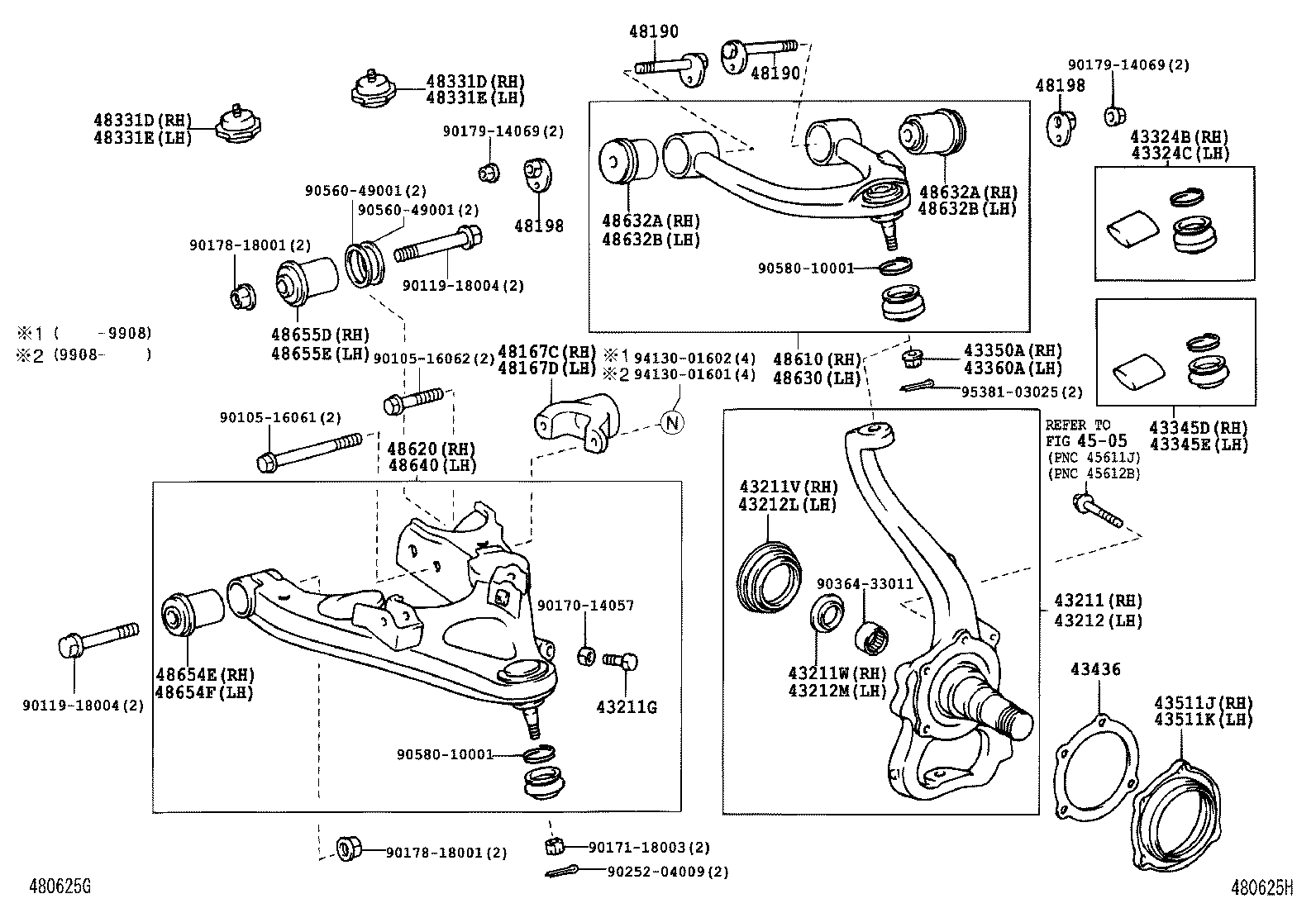 Front Axle Arm Steering Knuckle