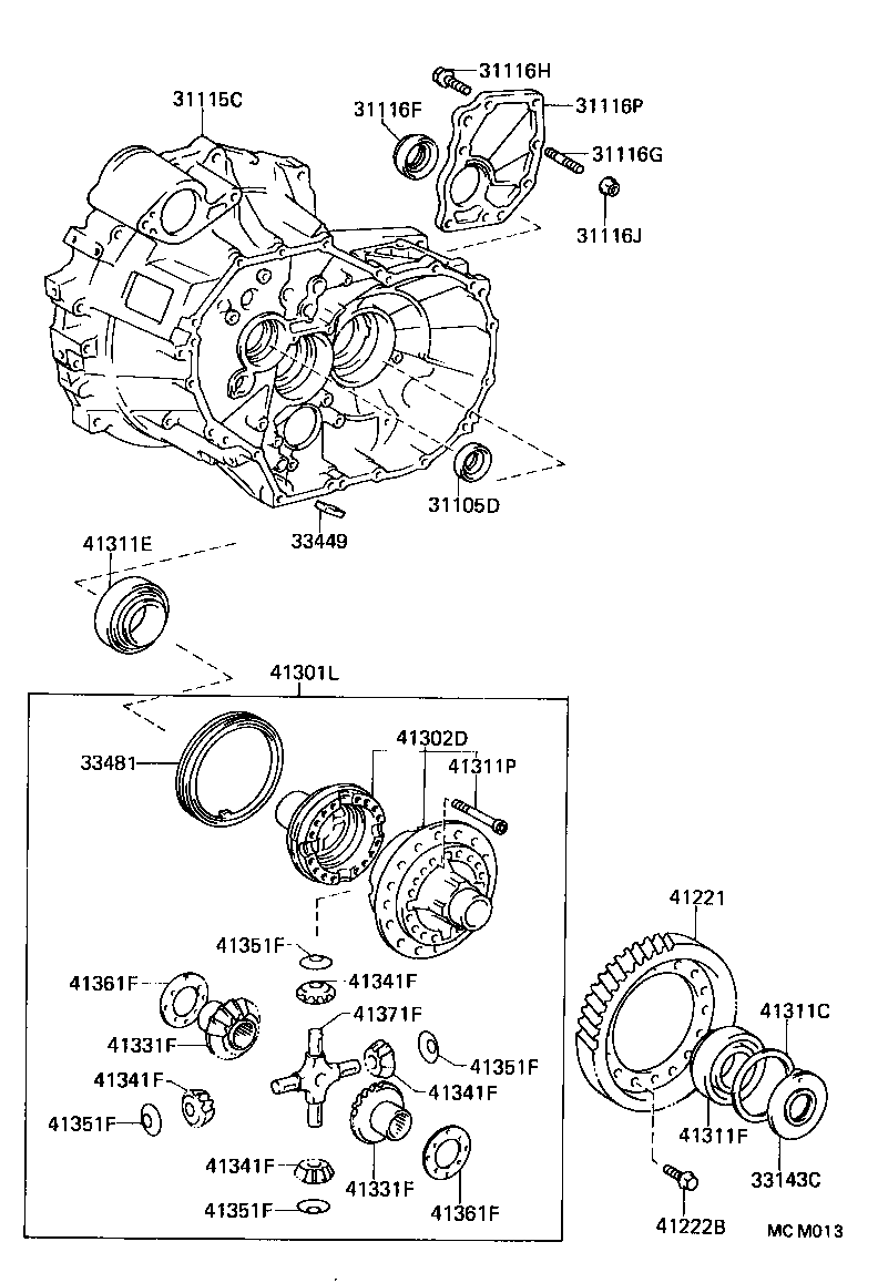 Front Axle Housing & Differential