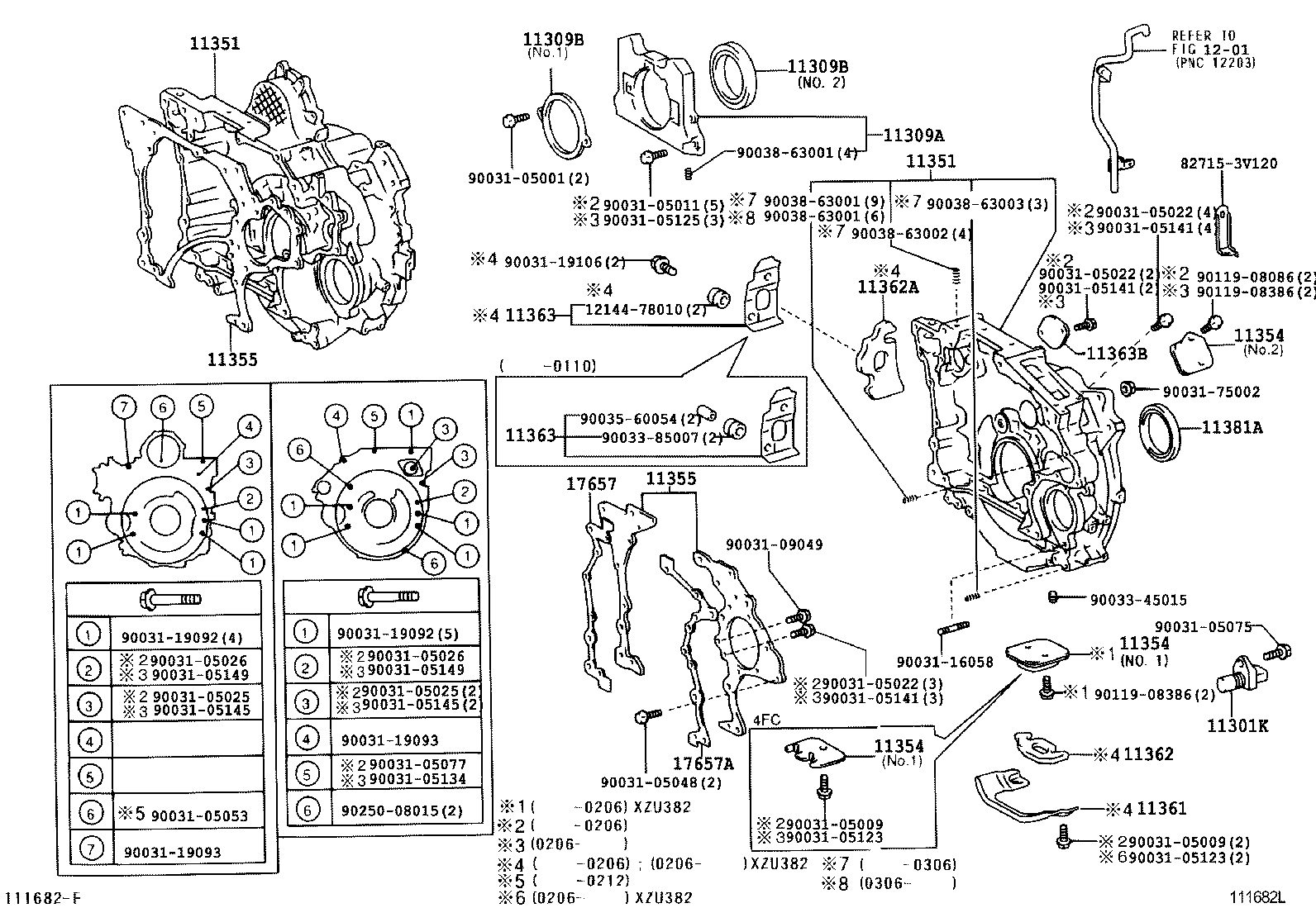 Timing Gear Cover & Rear End Plate