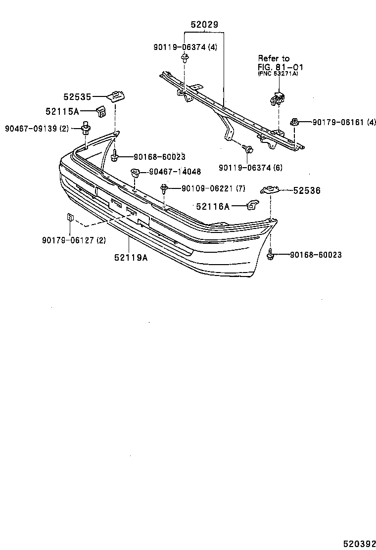 Front Bumper Bumper Stay