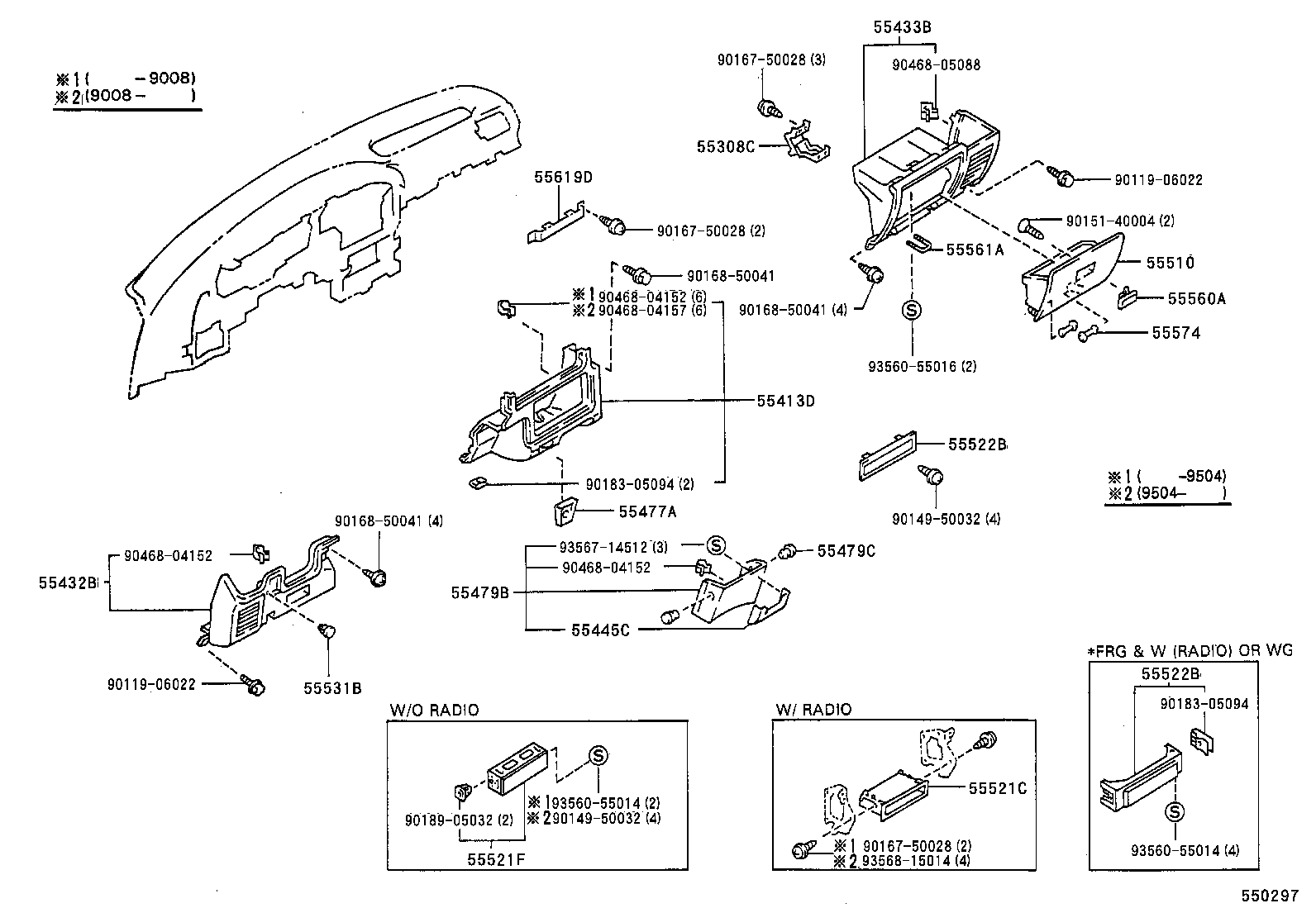 Instrument Panel Glove Compartment