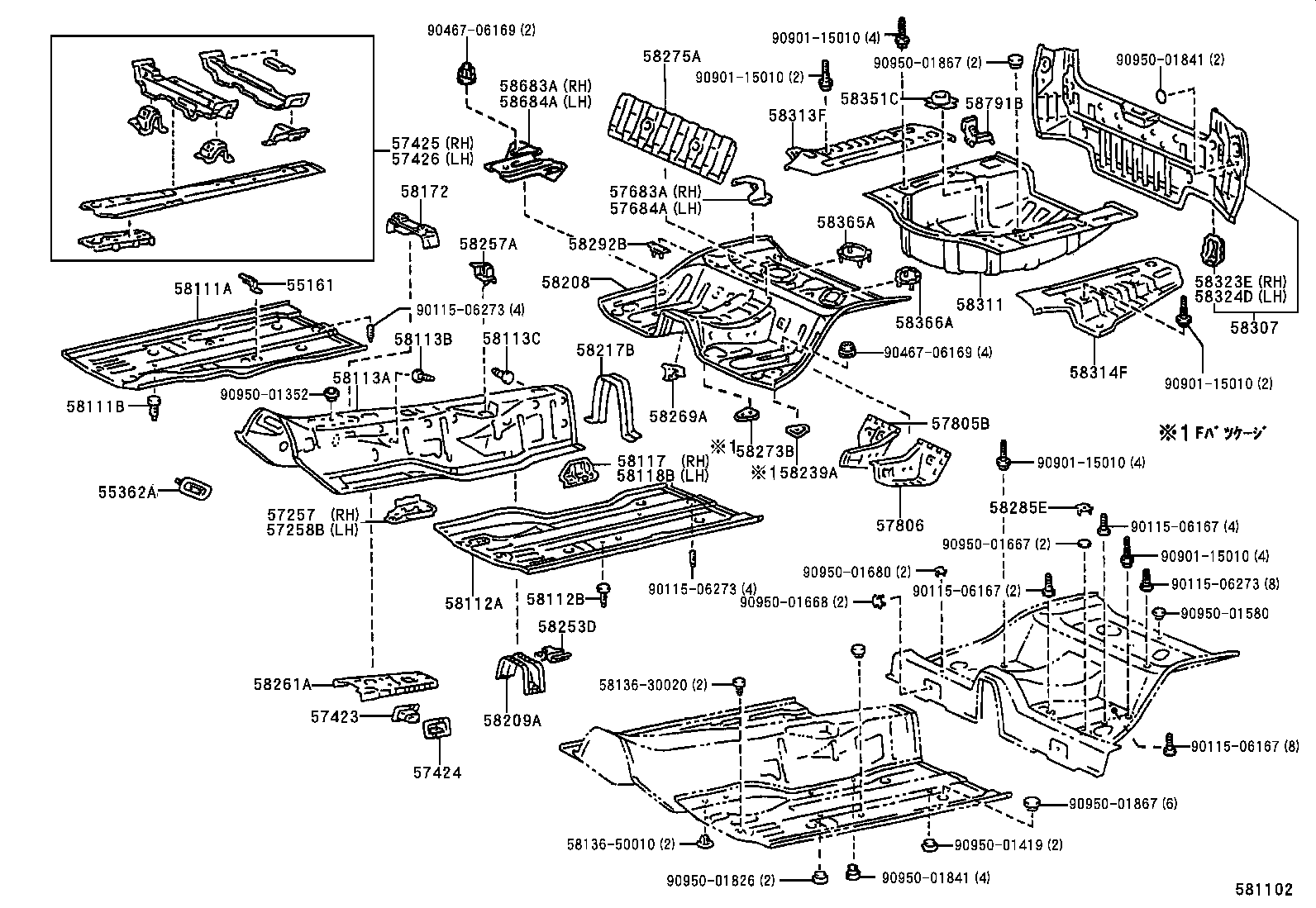 Floor Pan & Lower Back Panel