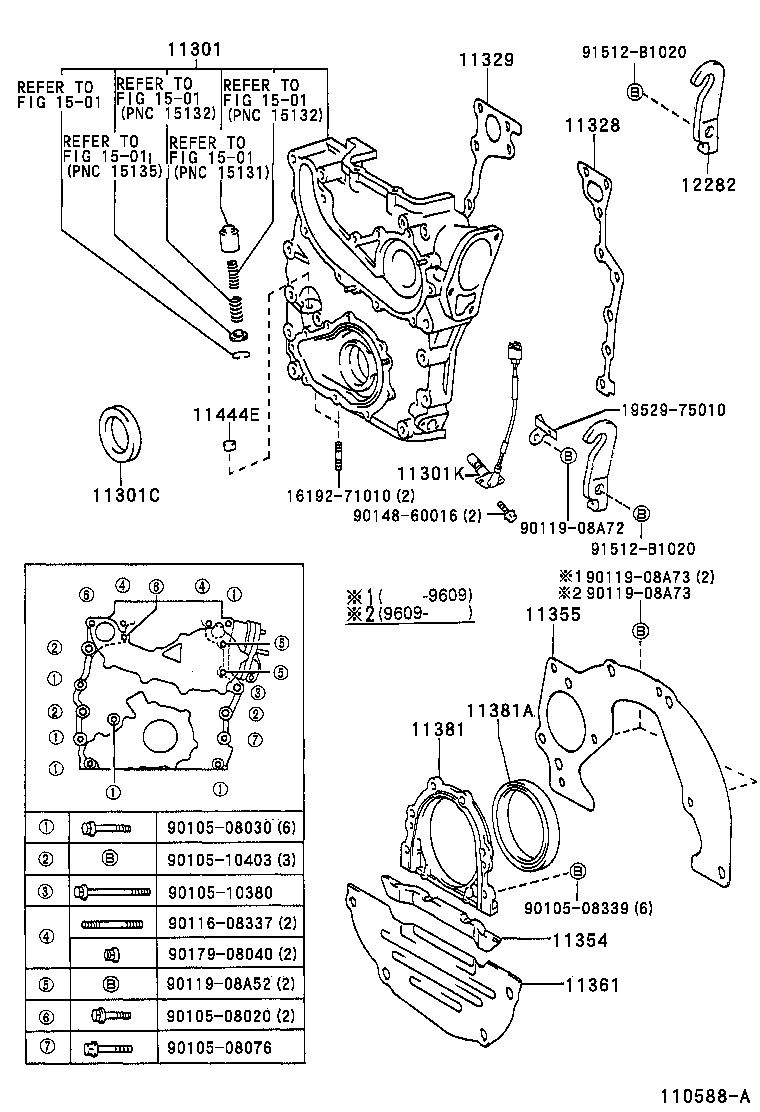 Timing Gear Cover & Rear End Plate
