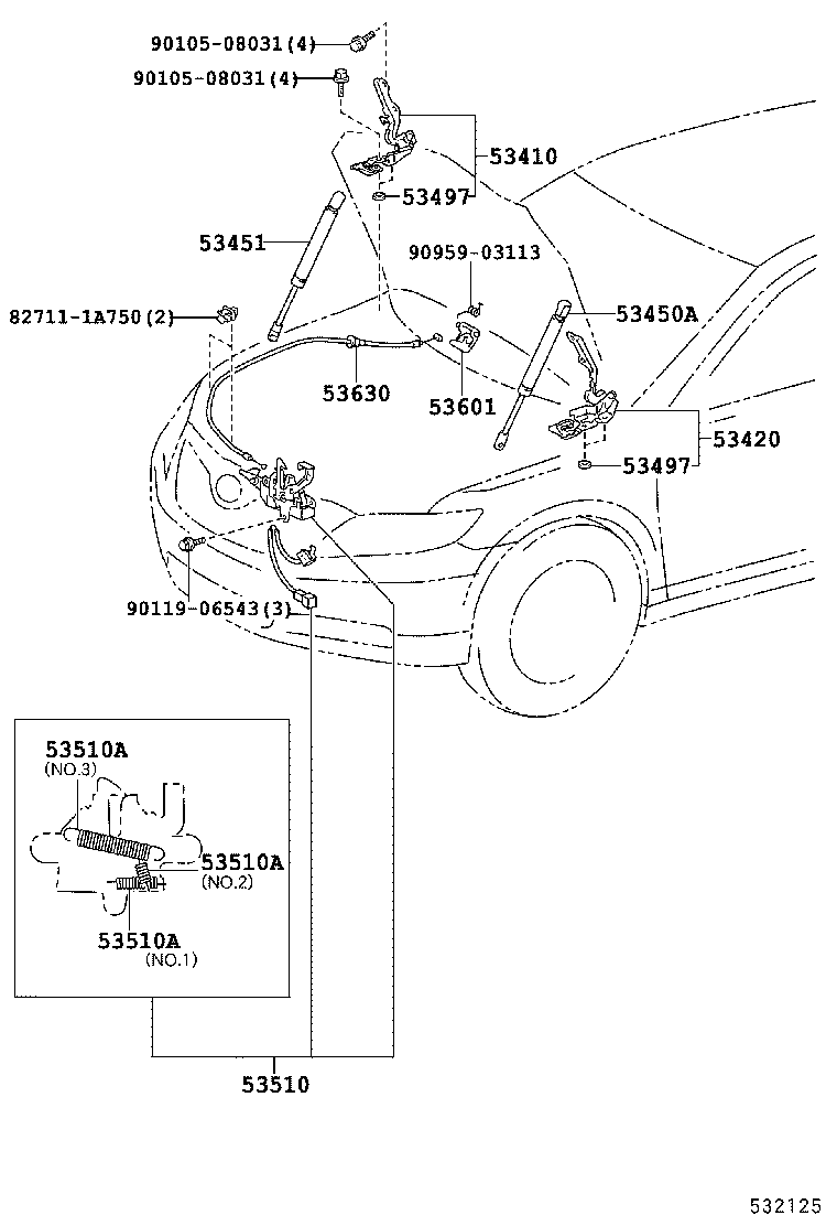 Hood Lock & Hinge