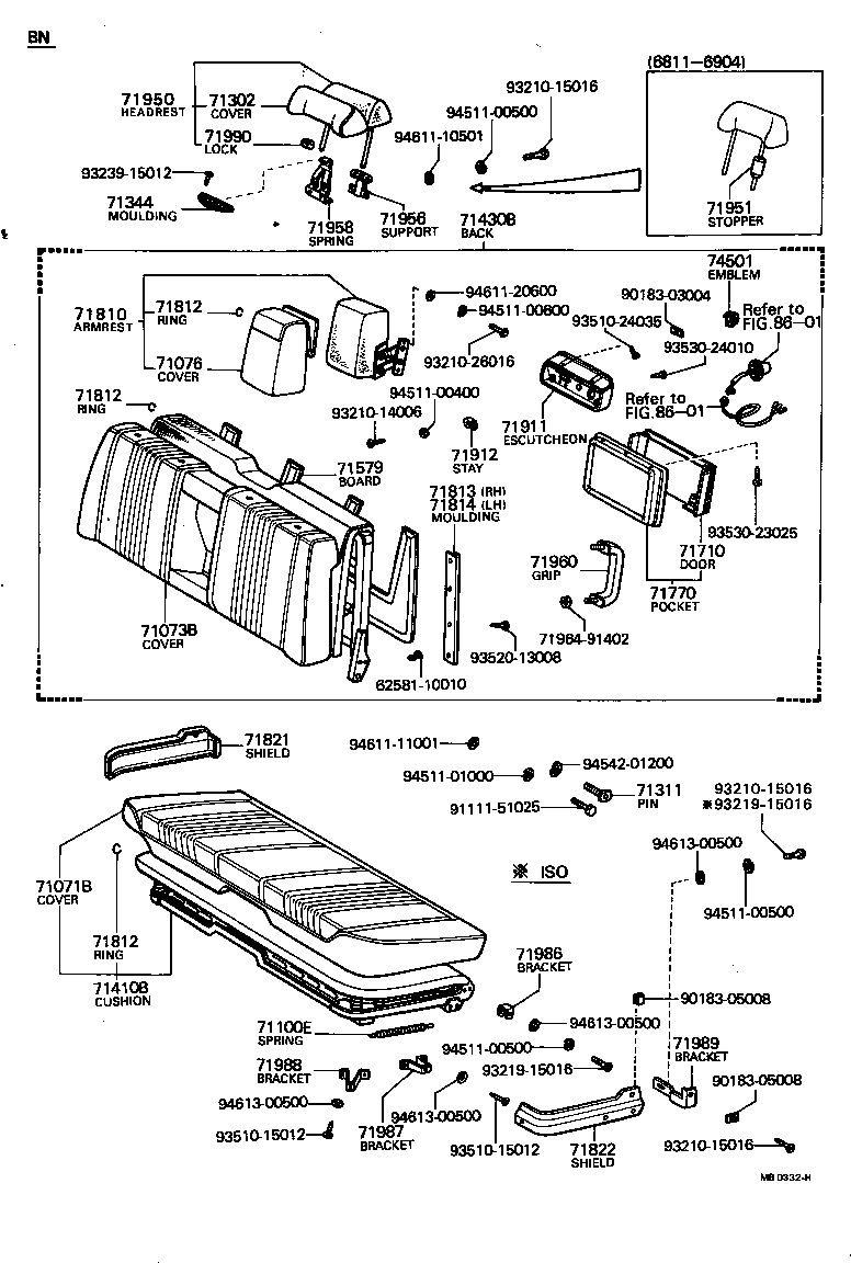 Asiento delantero y riel del asiento