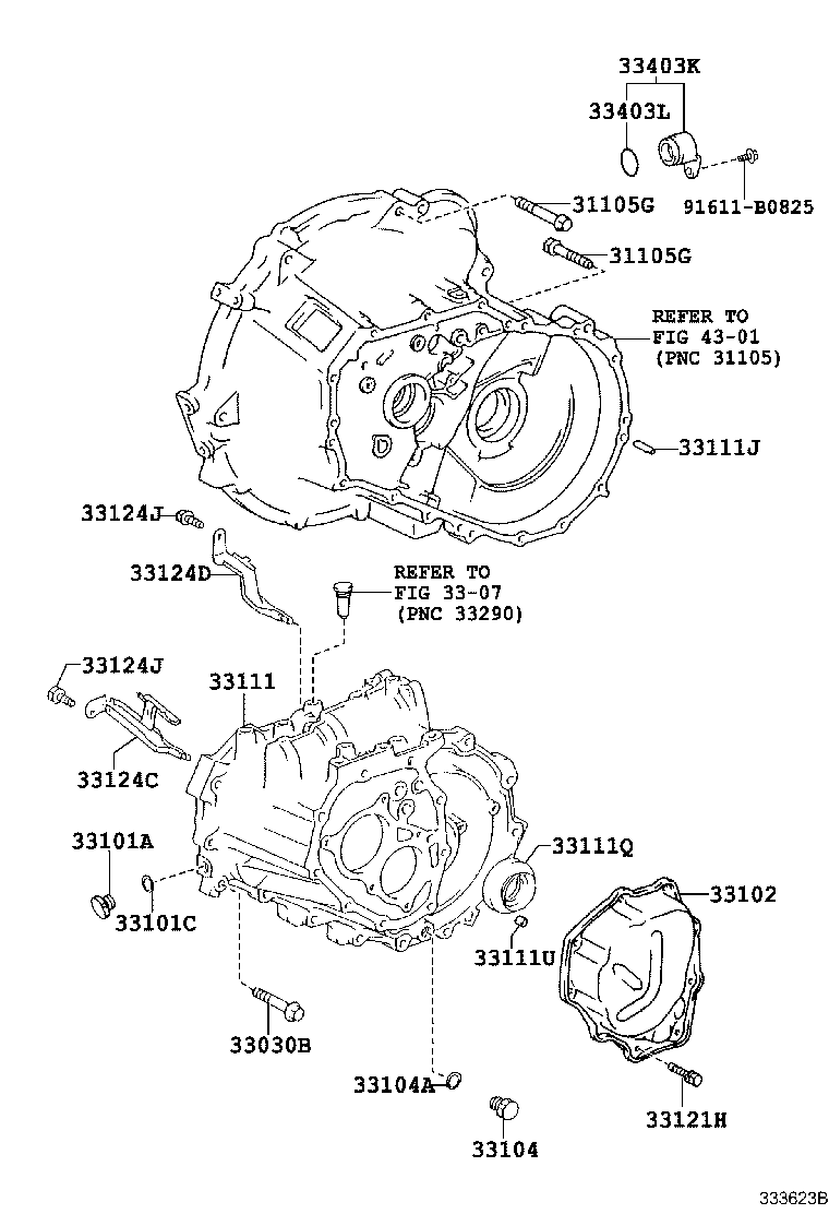 Clutch Housing + Transmission Case