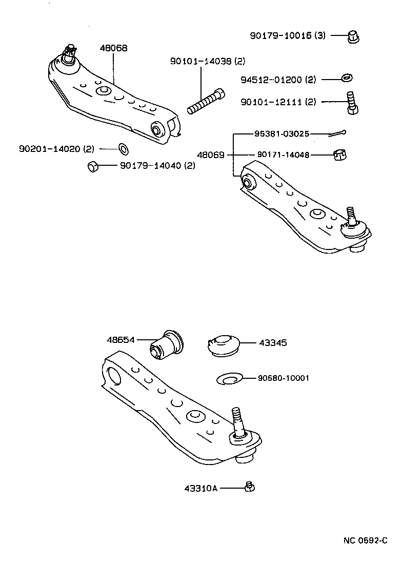 Front Axle Arm Steering Knuckle