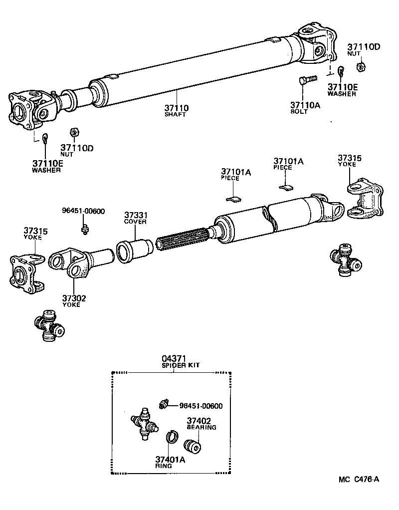 Propeller Shaft & Universal Joint
