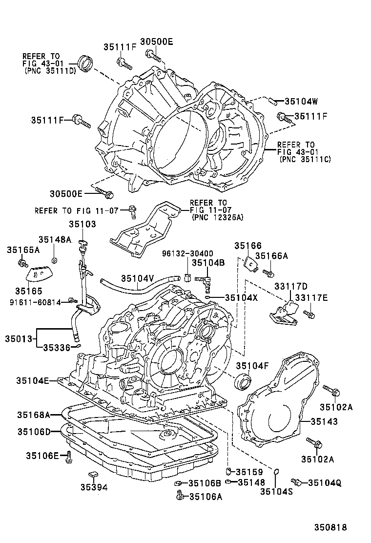 Transmission Case & Oil Pan