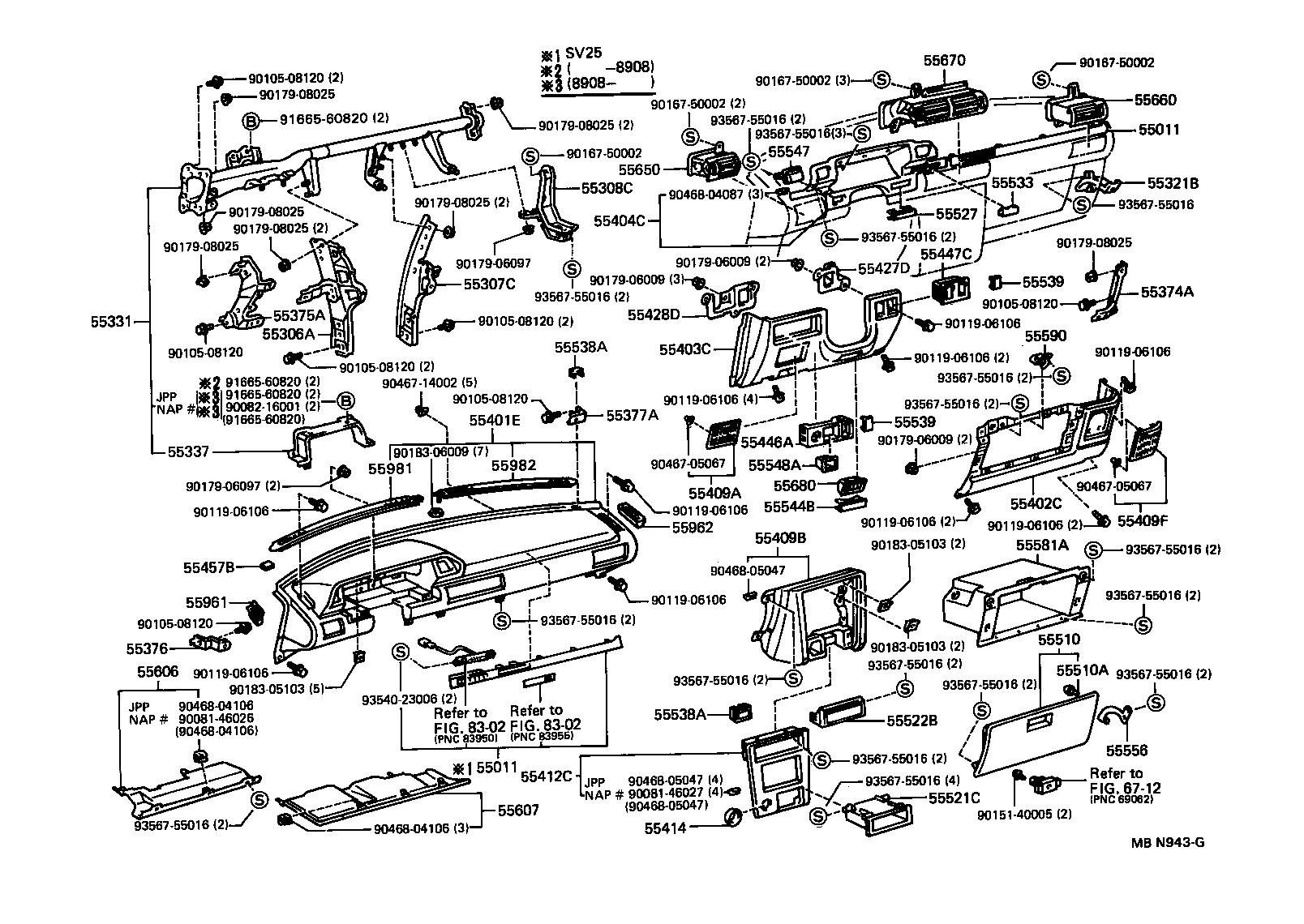 Instrument Panel Glove Compartment