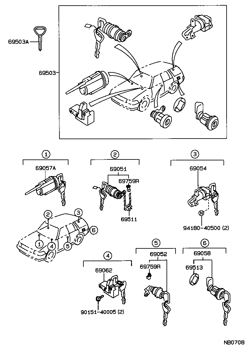 Lock Cylinder Set