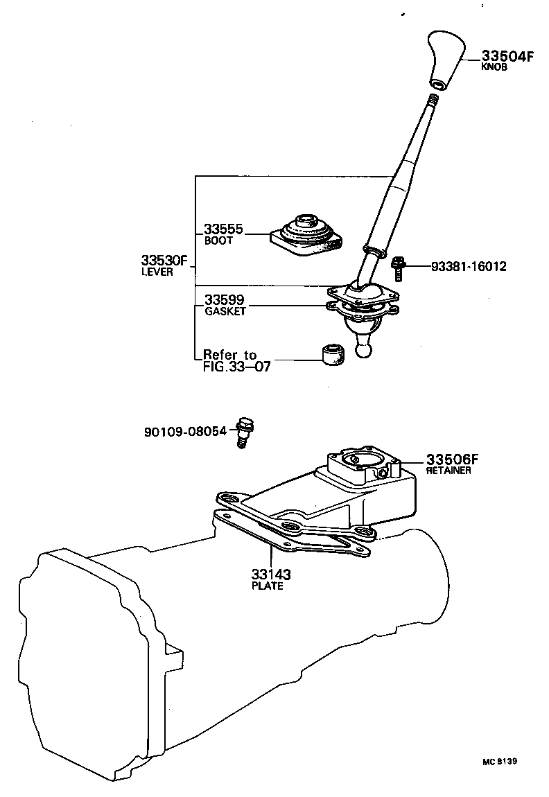 Shift Lever & Retainer