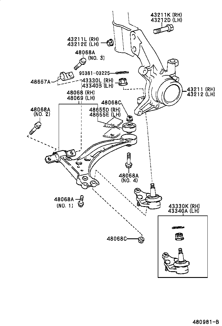 Front Axle Arm Steering Knuckle