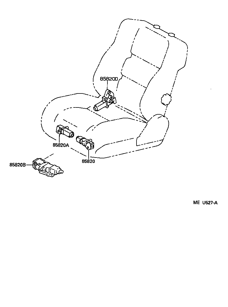 Motor de asiento y calentador de asiento