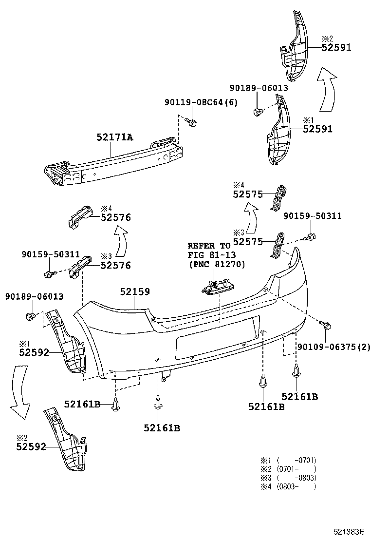 Rear Bumper & Bumper Stay