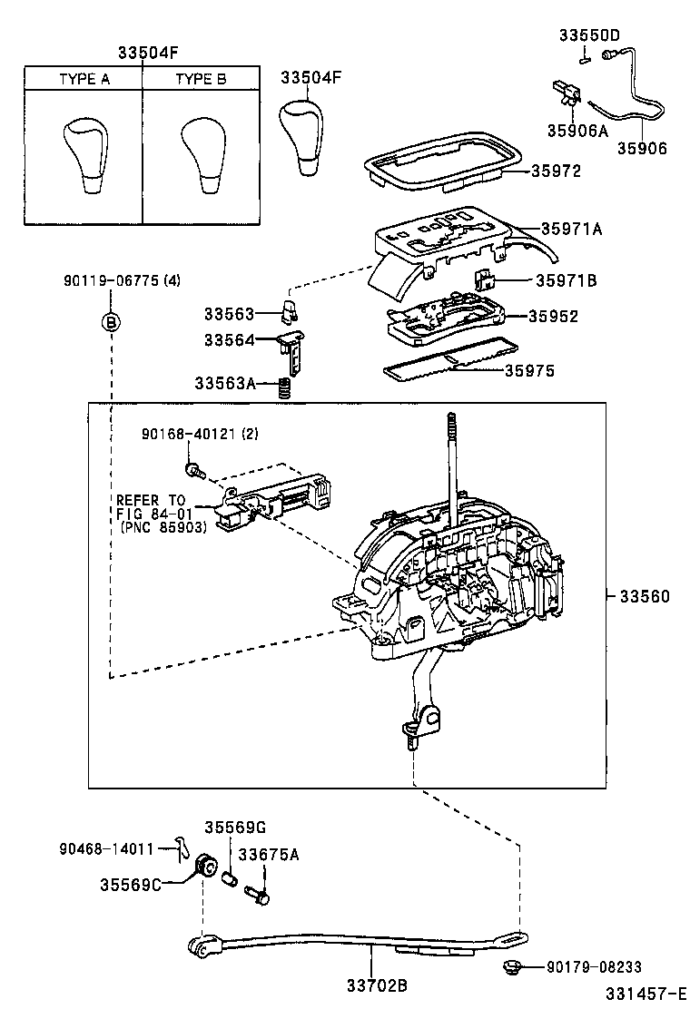 Shift Lever & Retainer