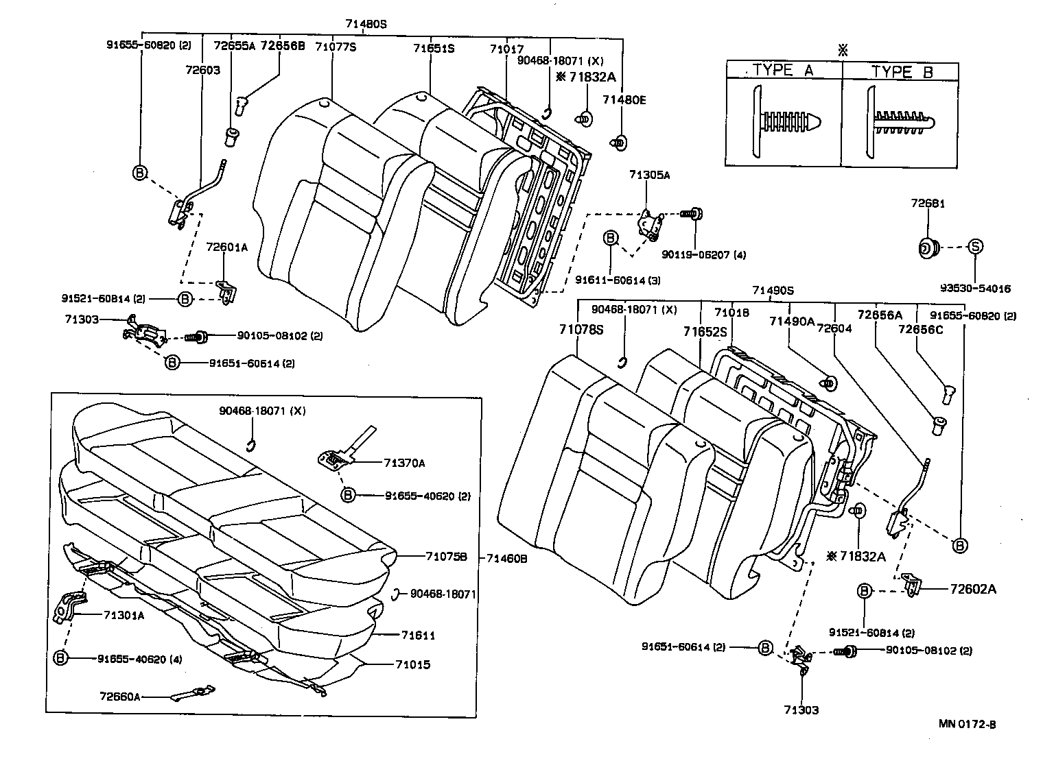 Rear Seat & Seat Track