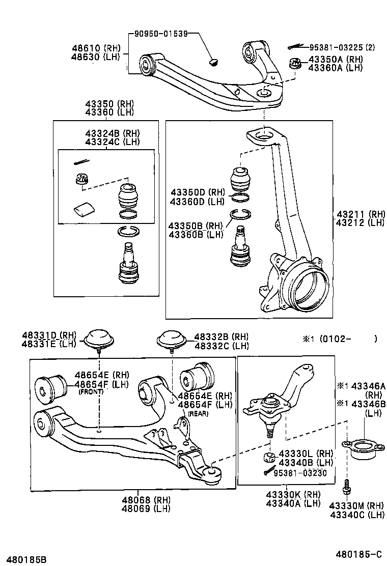 Front Axle Arm Steering Knuckle