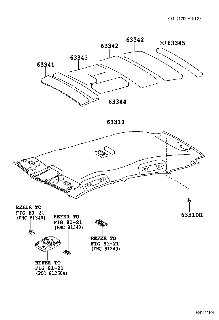 Headlining & Silencer Pad