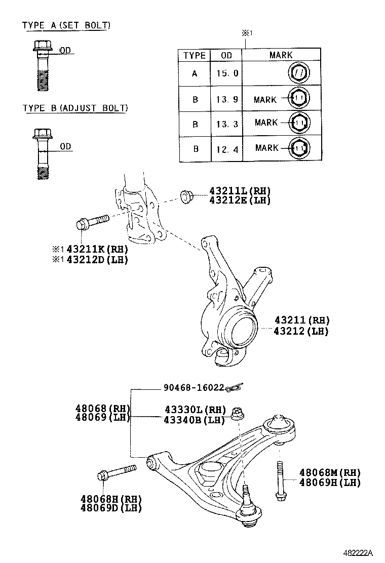Front Axle Arm Steering Knuckle