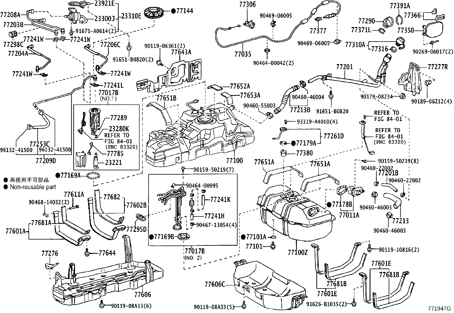 77017-60470 Tube Sub-Assy, Fuel Tank Vent Toyota | YoshiParts