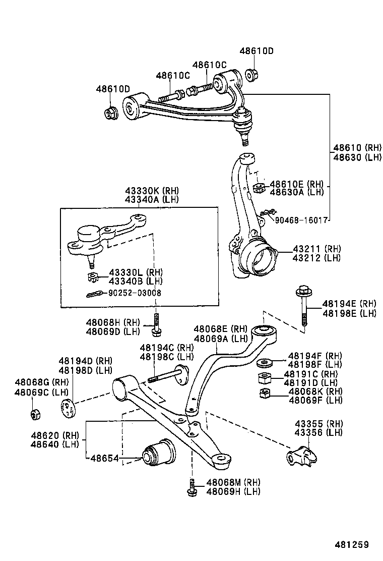 Front Axle Arm Steering Knuckle