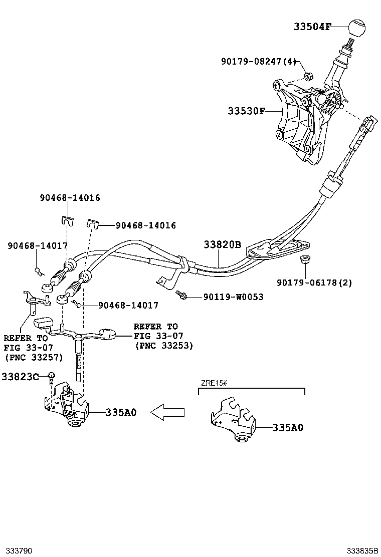Shift Lever & Retainer